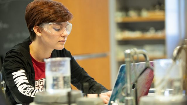 Student in the Chemistry Lab