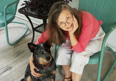 Photo of Sheila Turnage with her dog