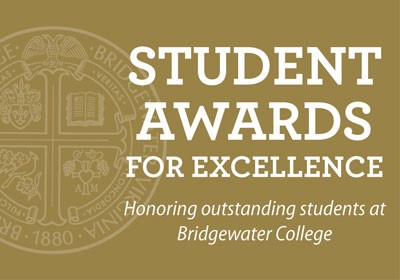 Graphic with the words student awards for excellence
