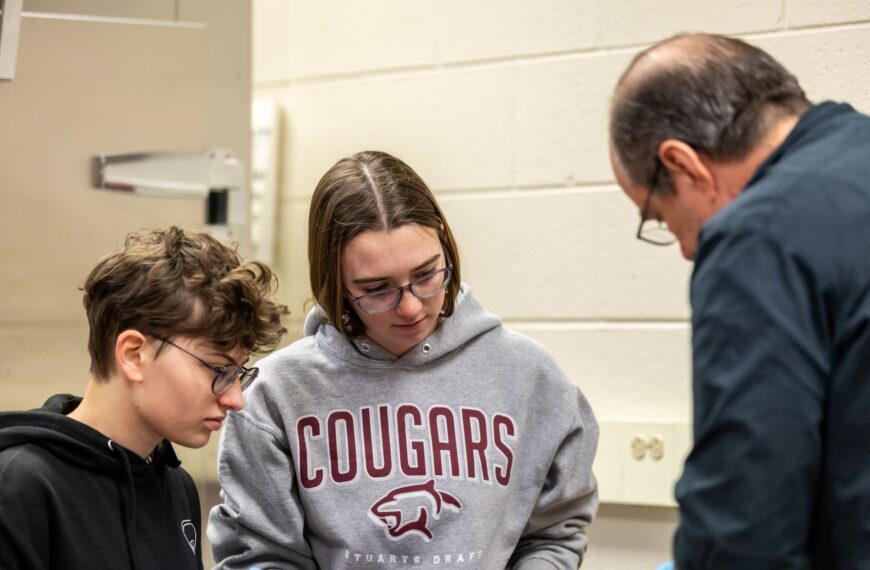 High school visit to cadaver lab