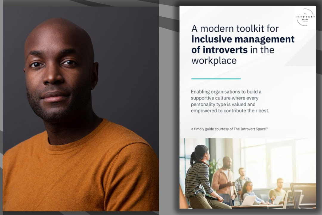 Portrait of Richard Etienne. Book cover with text 'A modern toolkit for inclusive management of introverts in the workplace.'