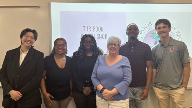 Business student presentation