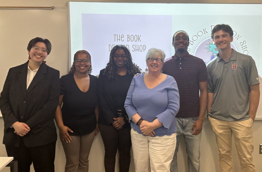Business student presentation