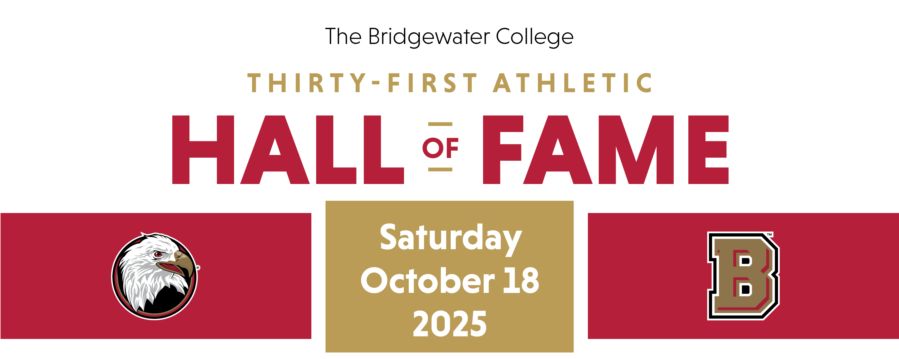 HOF-Header_2526 Bridgewater College Hall of Fame - Saturday, October 18, 2025